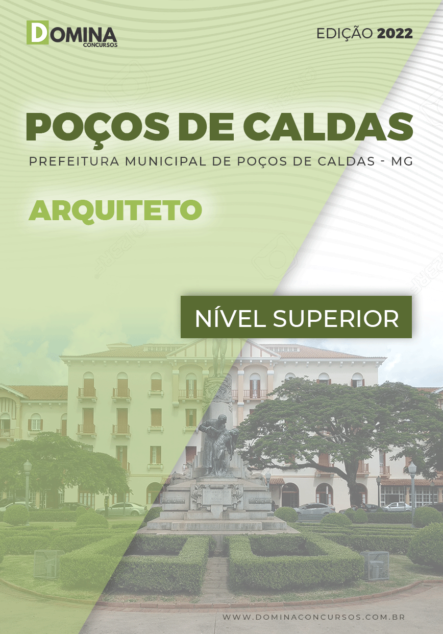 Apostila Digital Pref Poços Caldas MG 2022 Arquiteto