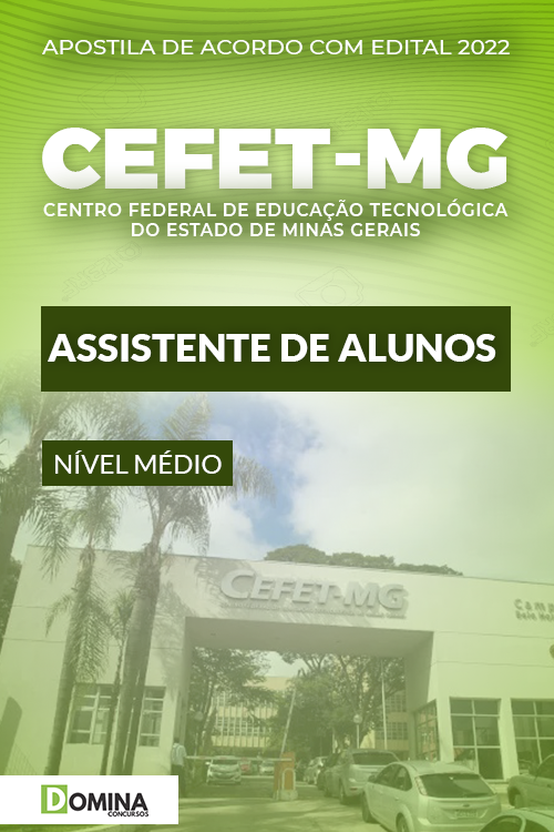 Apostila Concurso CEFET MG 2022 Assistente Alunos