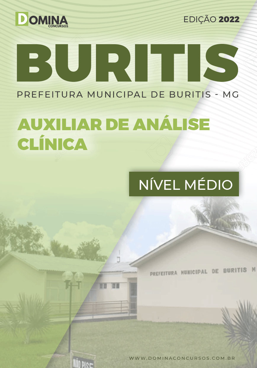 Apostila Pref Buritis MG 2022 Auxiliar Análise Clínica