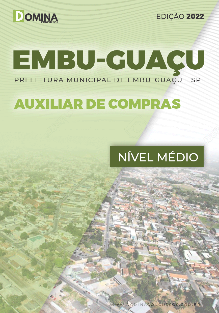 Apostila Pref Embu Guaçu SP 2022 Auxiliar Compras