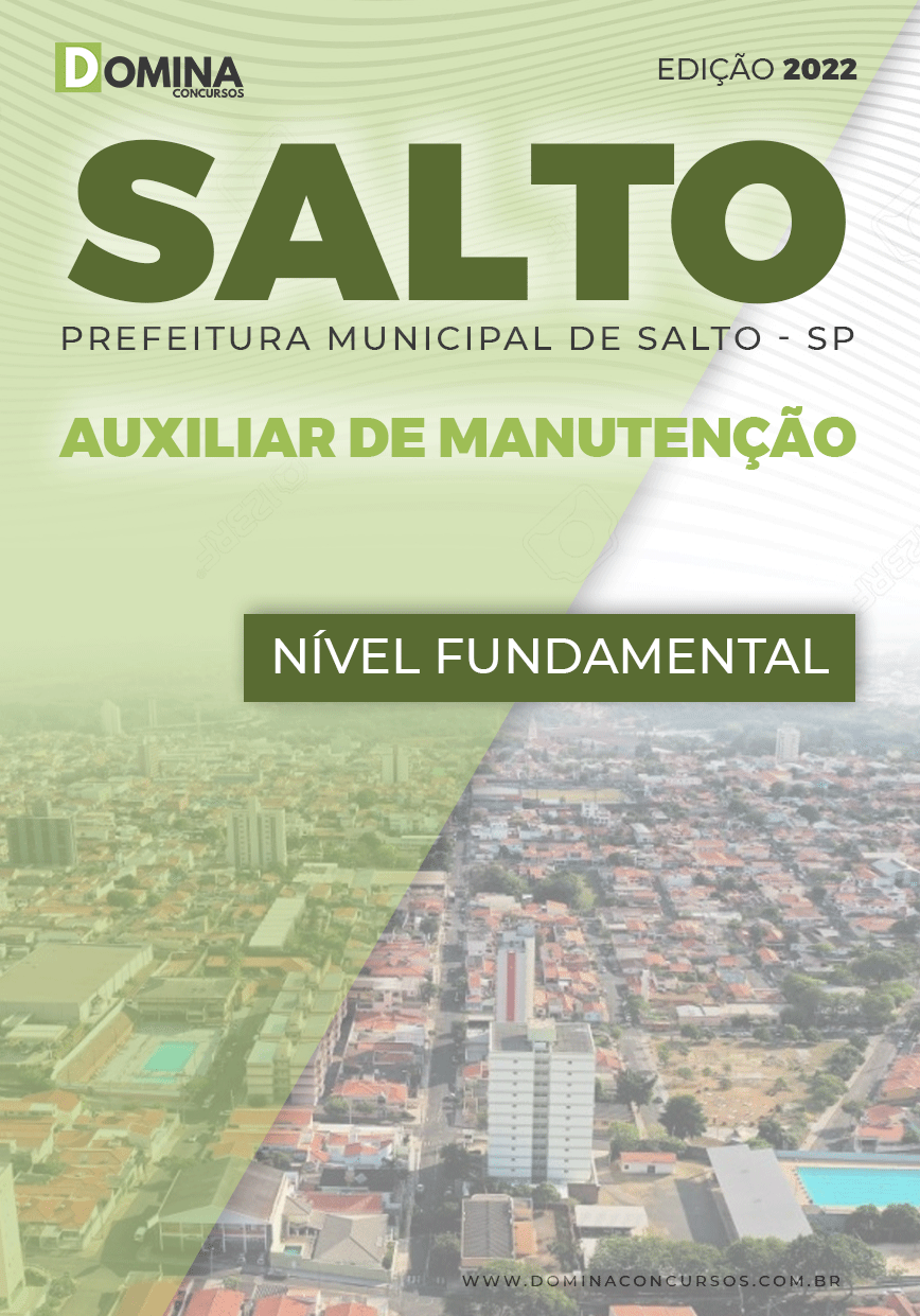 Apostila Digital Pref Salto SP 2022 Auxiliar Manutenção