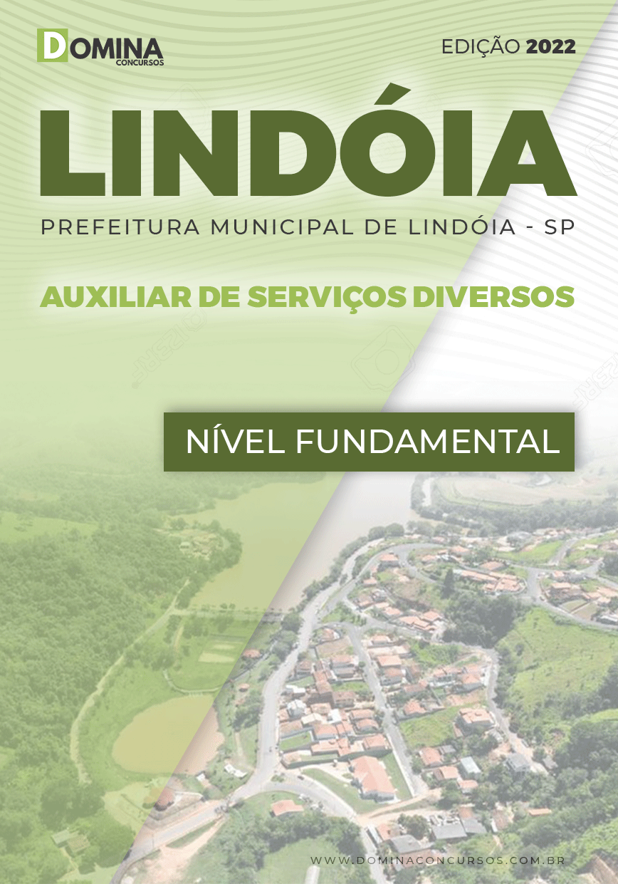 Apostila Pref Lindóia SP 2022 Auxiliar Serviços Diverso Jardinagem