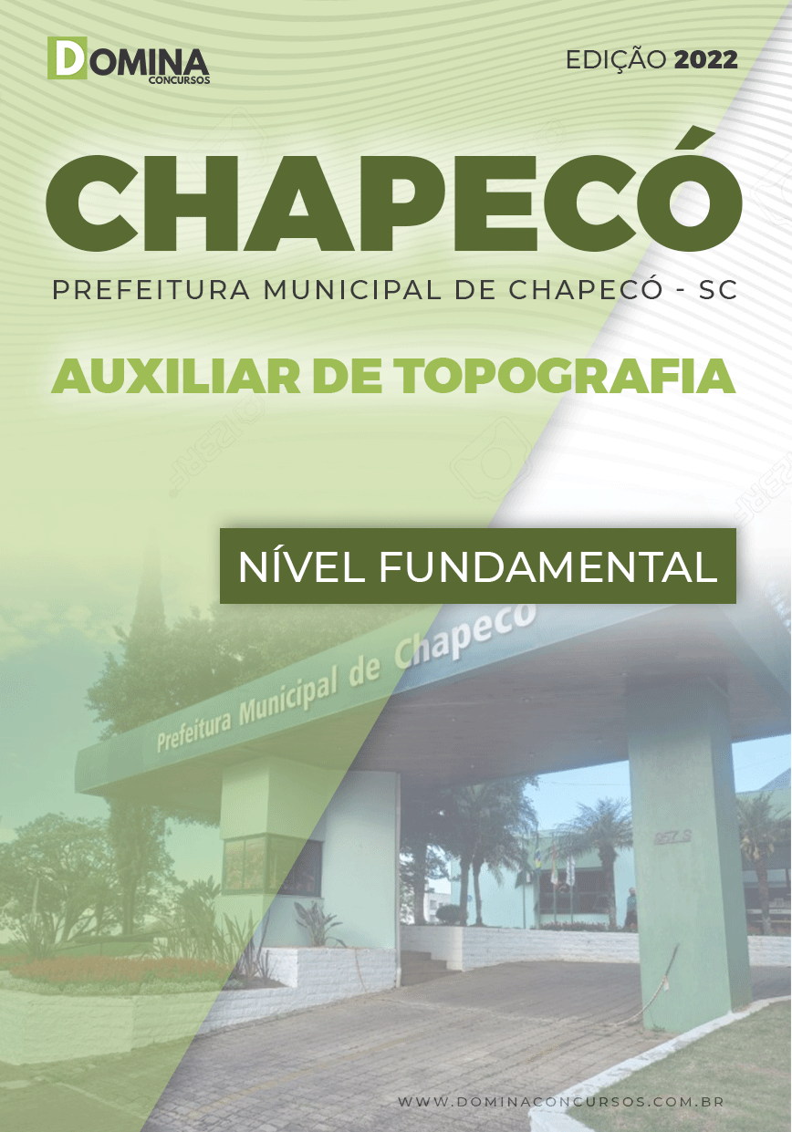 Apostila Pref Chapecó SC 2022 Auxiliar Topografia