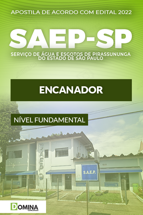 Apostila Digital SAEP Pirassununga SP 2022 Encanador