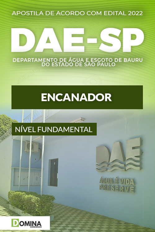 Apostila Digital Concurso DAE Bauru SP 2022 Encanador