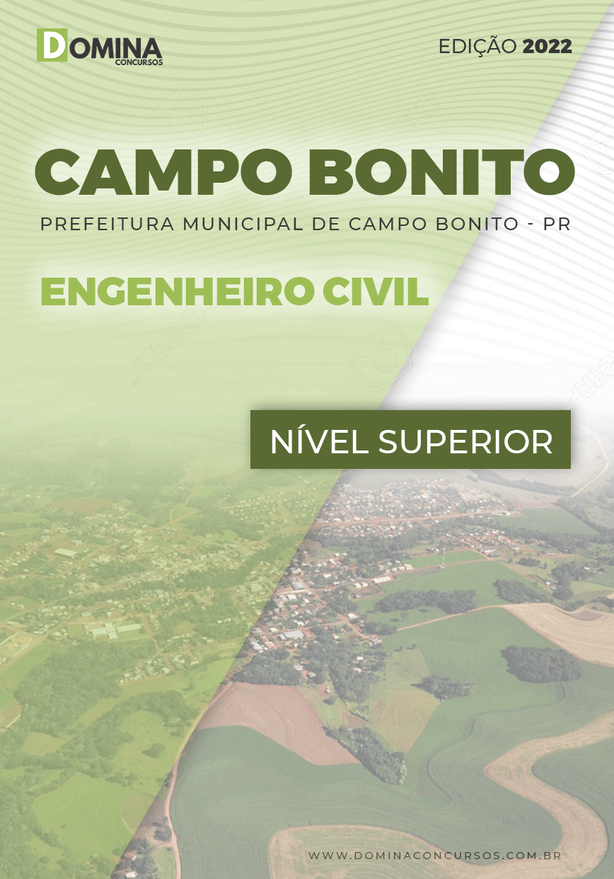 Apostila Digital Pref Campo Bonito PR 2022 Engenheiro Civil