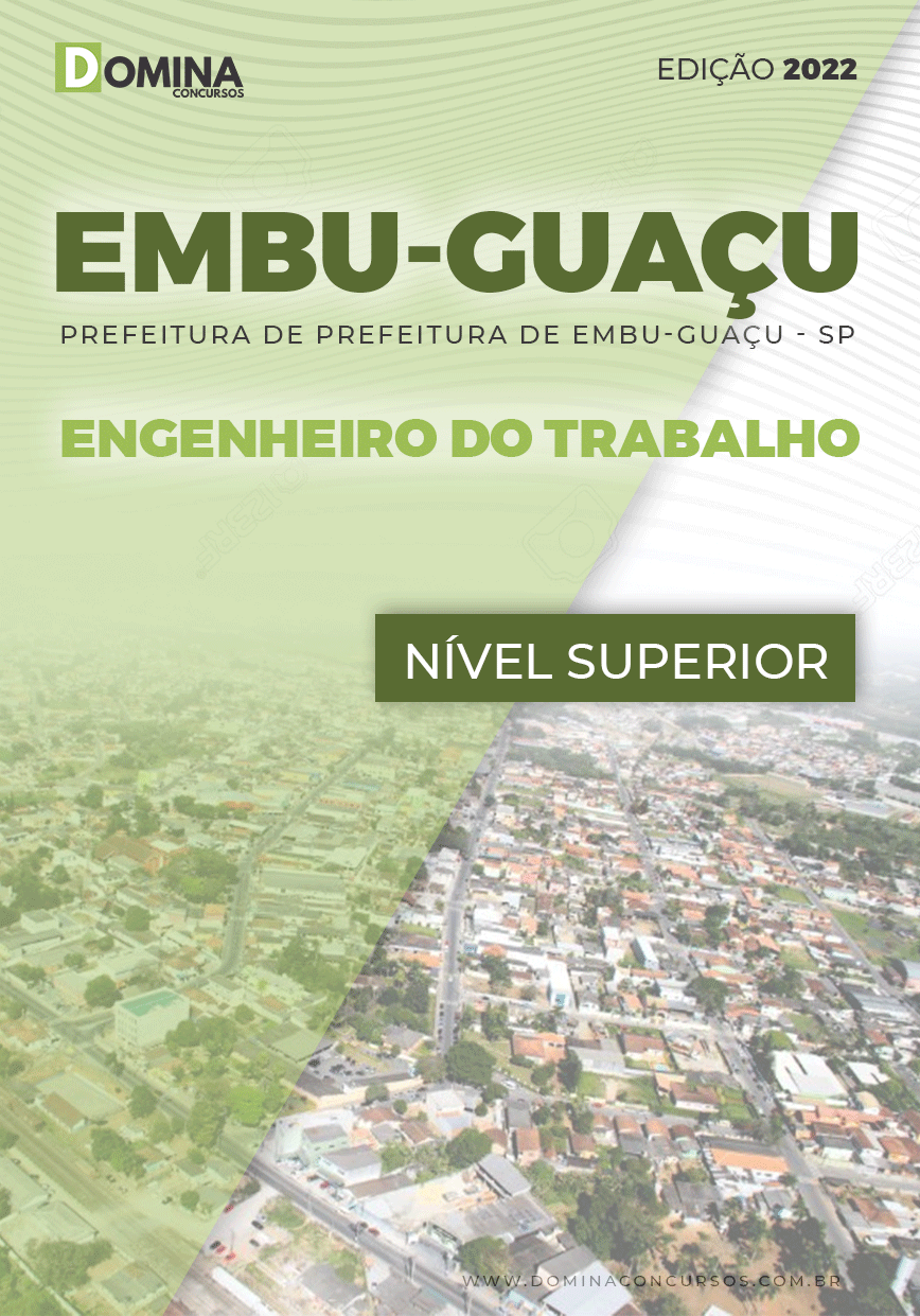Apostila Digital Pref Embu Guaçu SP 2022 Engenheiro Trabalho
