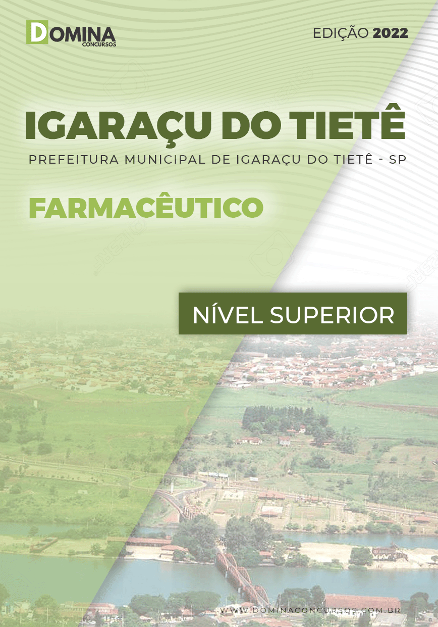 Apostila Digital Pref Igaraçu Tietê SP 2022 Farmacêutico