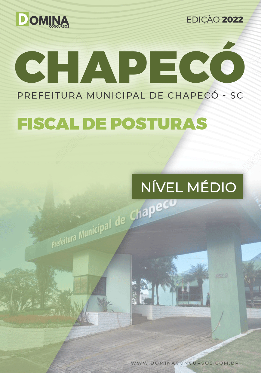Apostila Digital Pref Chapecó SC 2022 Fiscal Posturas