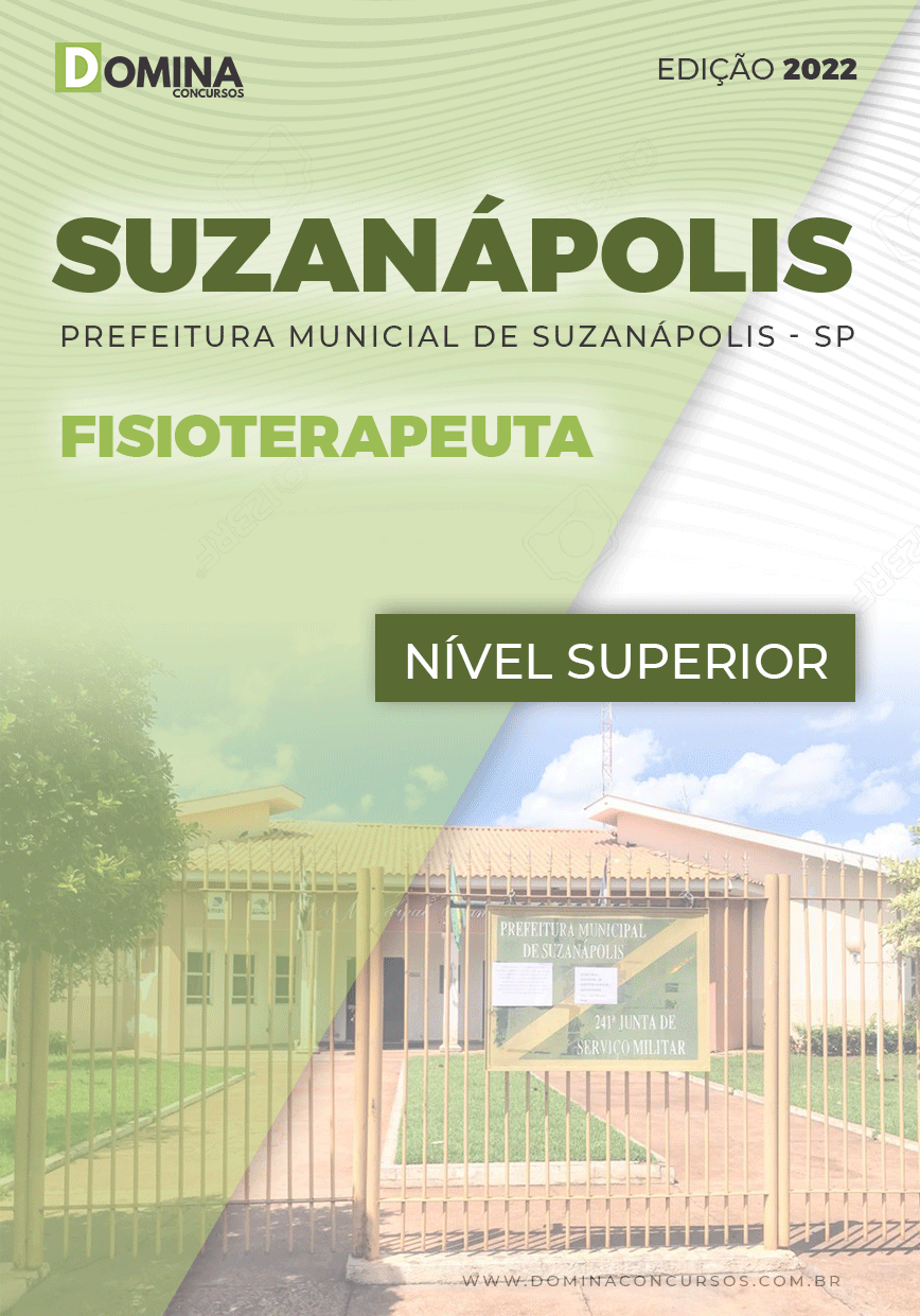 Apostila Digital Pref Suzanápolis SP 2022 Fisioterapeuta