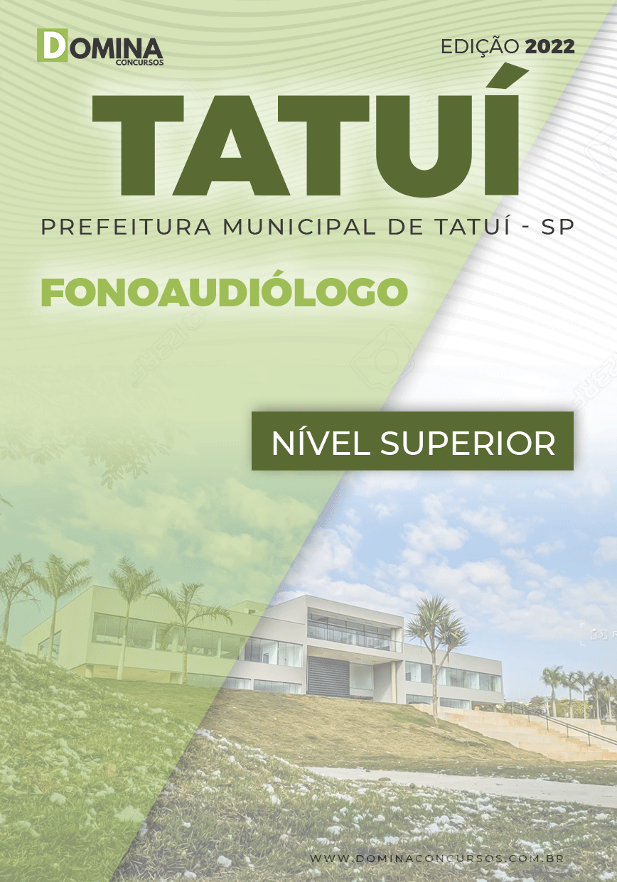 Apostila Concurso Pref Tatuí SP 2022 Fonoaudiólogo