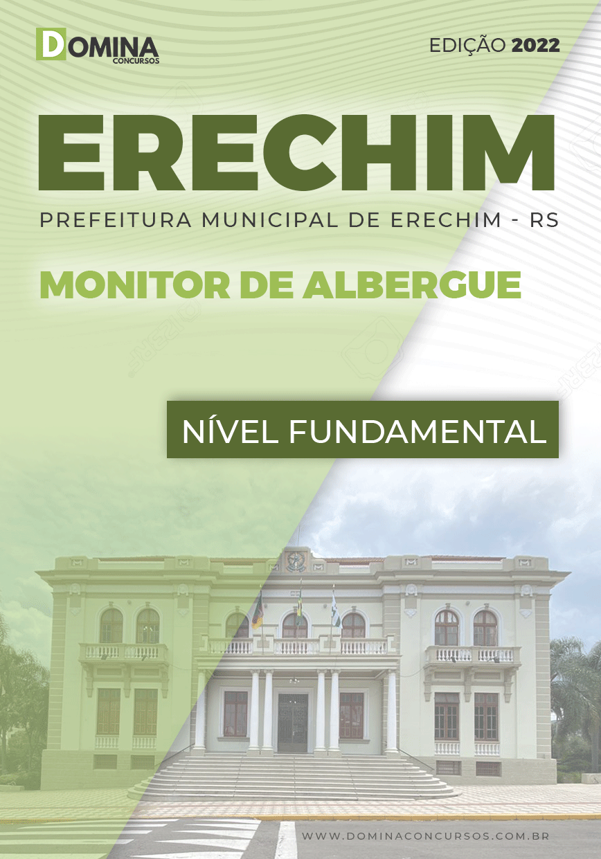 Apostila Concurso Pref Erechim RS 2022 Monitor Albergue