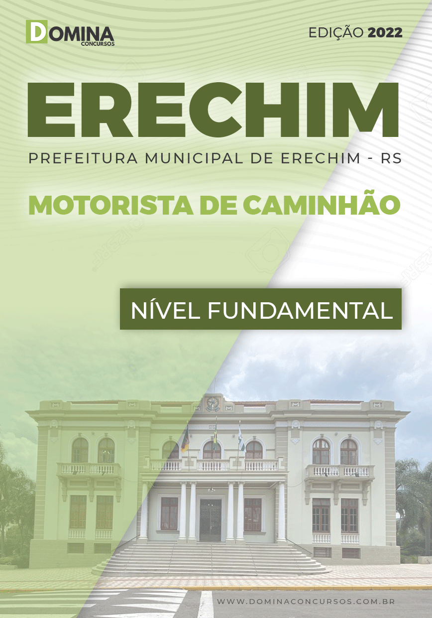 Apostila Pref Erechim RS 2022 Motorista Caminhão