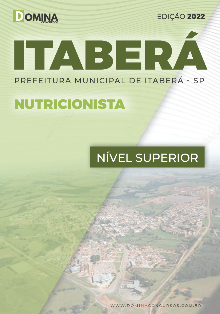 Apostila Concurso Pref Itaberá SP 2022 Nutricionista