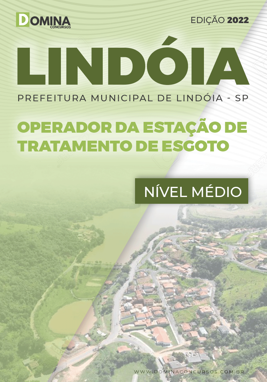 Apostila Pref Lindóia SP 2022 Operador Estação Tratamento Esgoto