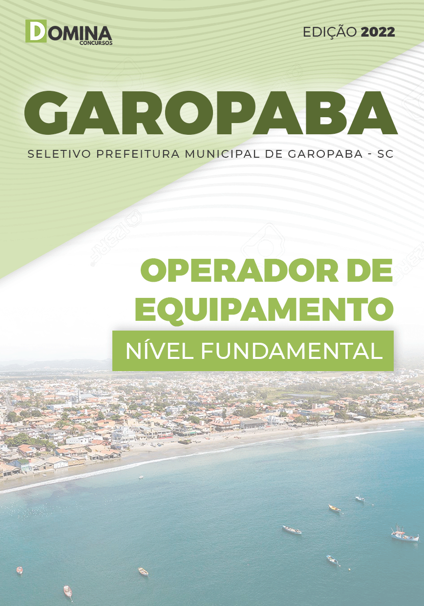 Apostila Pref Garopaba SC 2022 Operador Equipamento