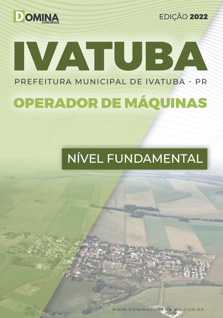 Apostila Digital Pref Ivatuba PR 2022 Operador Máquinas