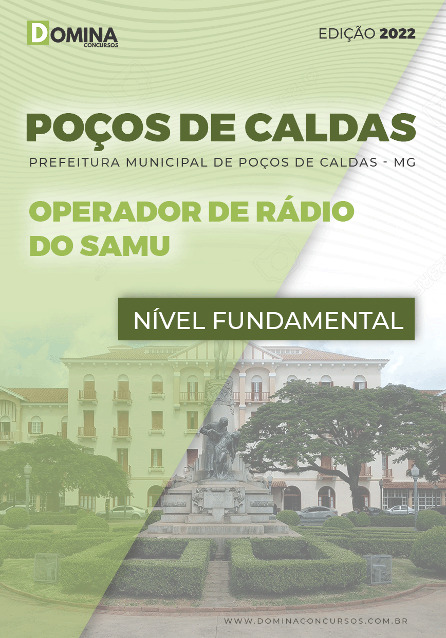 Apostila Pref Poços Caldas MG 2022 Operador Rádio SAMU