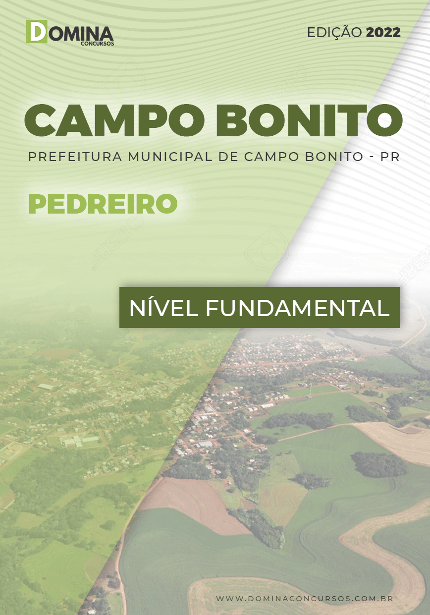 Apostila Digital Pref Campo Bonito PR 2022 Pedreiro