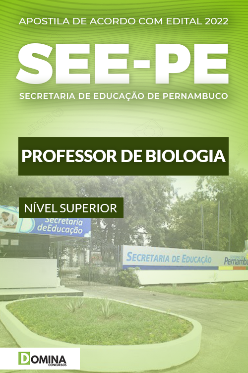 Apostila Digital Concurso SEE PE 2022 Professor de Biologia