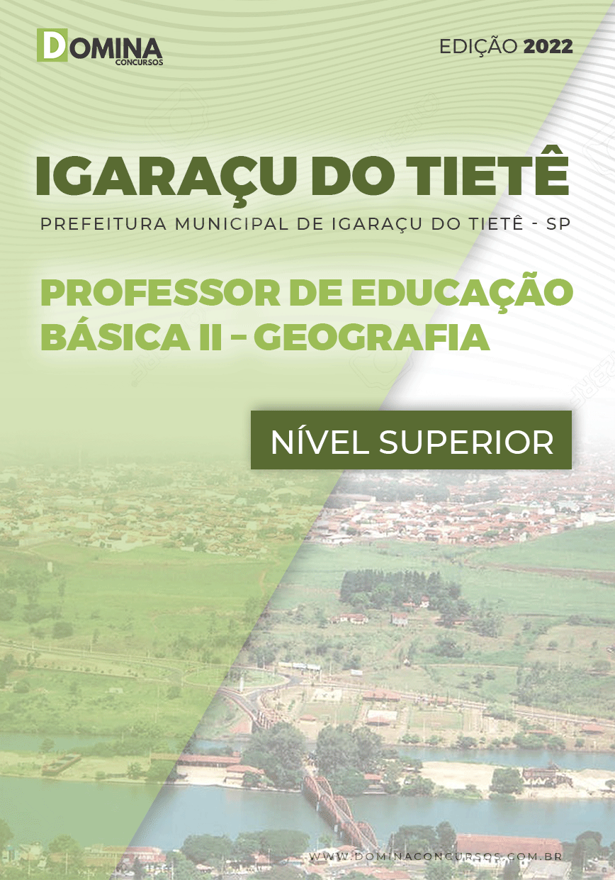 Apostila Pref Igaraçu Tietê SP 2022 PEB II Geografia