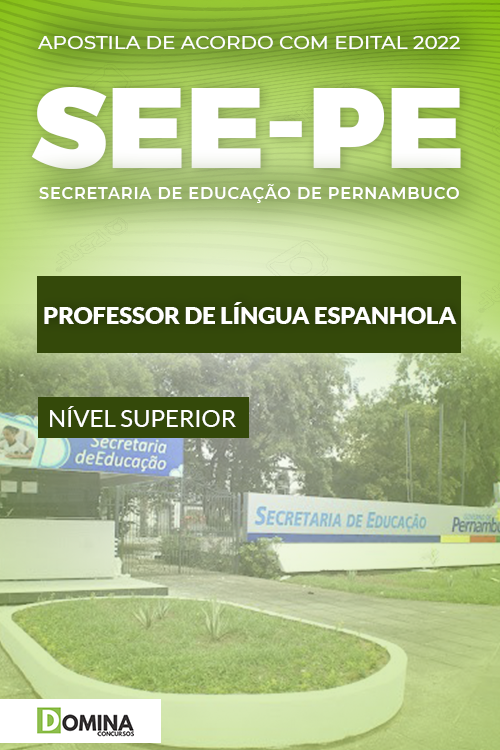 Apostila Concurso SEE PE 2022 Professor de Língua Espanhola