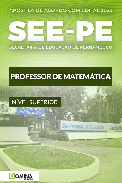 Apostila Digital Concurso SEE PE 2022 Professor de Matemática