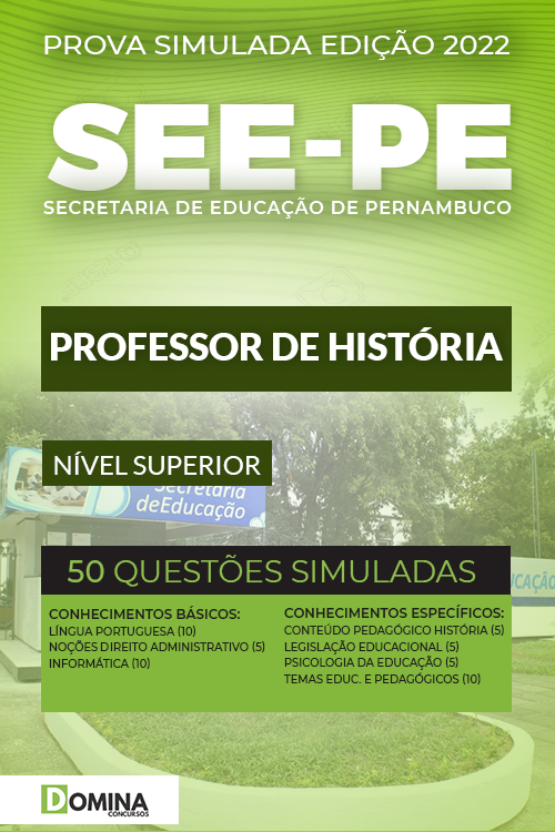 Prova Simulada Concurso SEE PE 2022 Professor de História