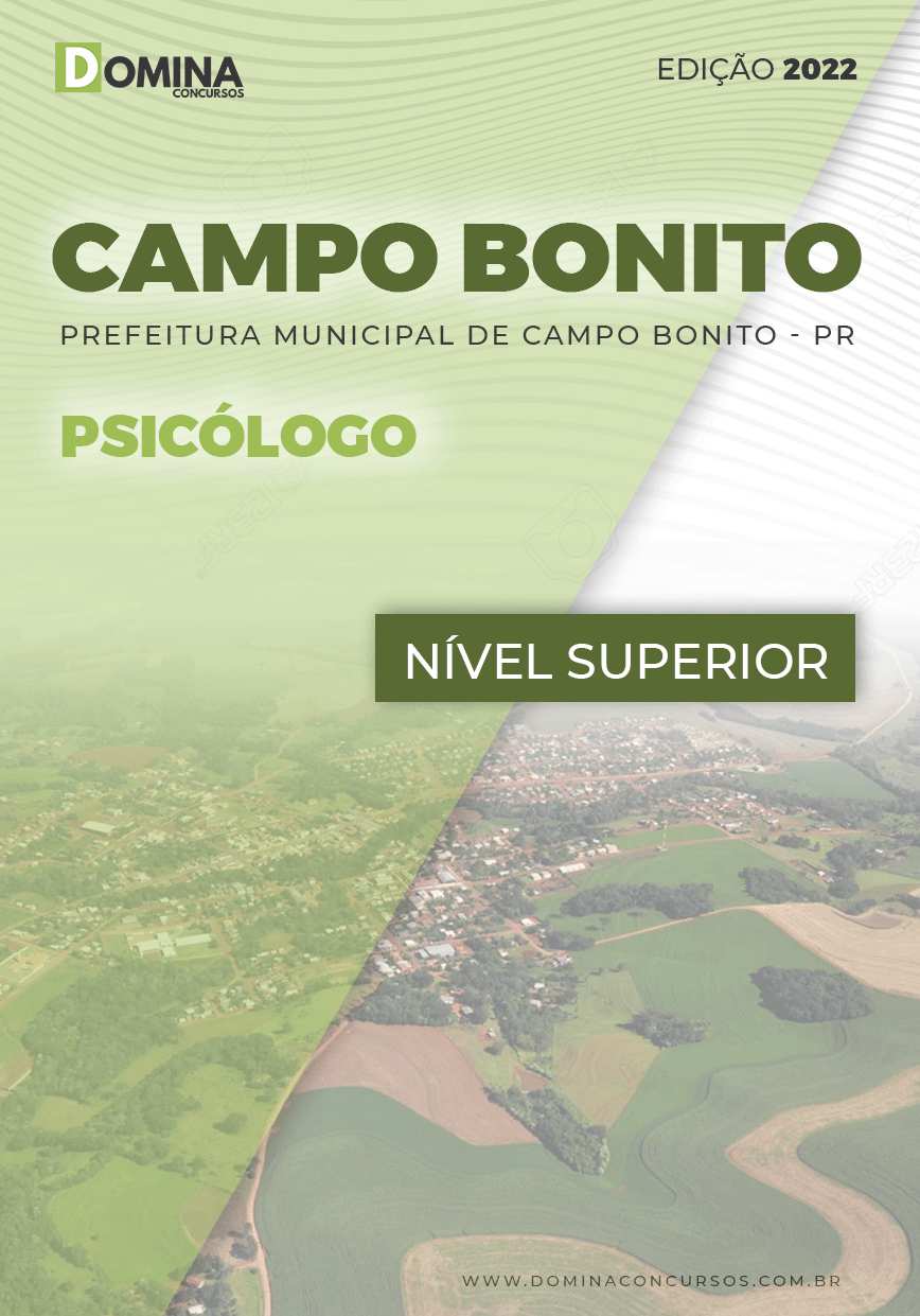 Apostila Digital Pref Campo Bonito PR 2022 Psicólogo