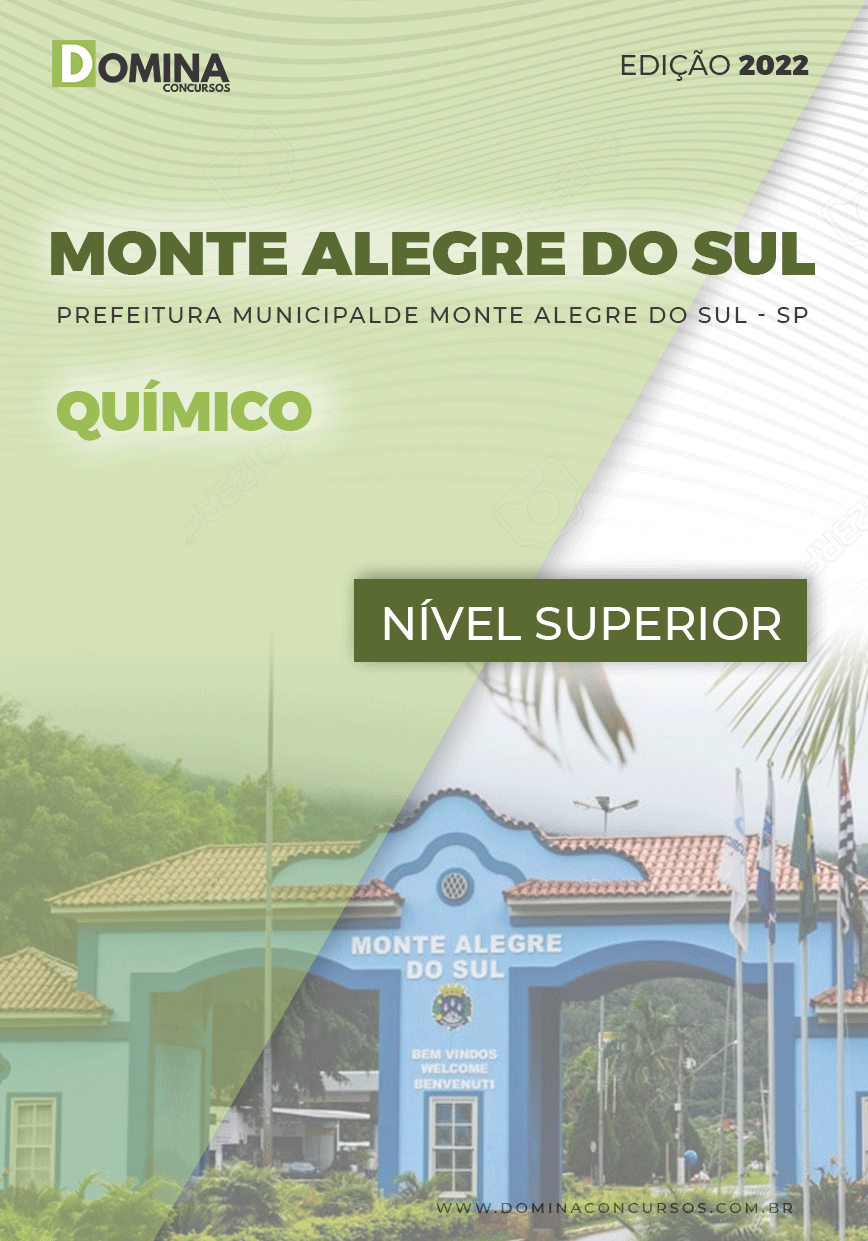 Apostila Digital Pref Monte Alegre Sul SP 2022 Químico