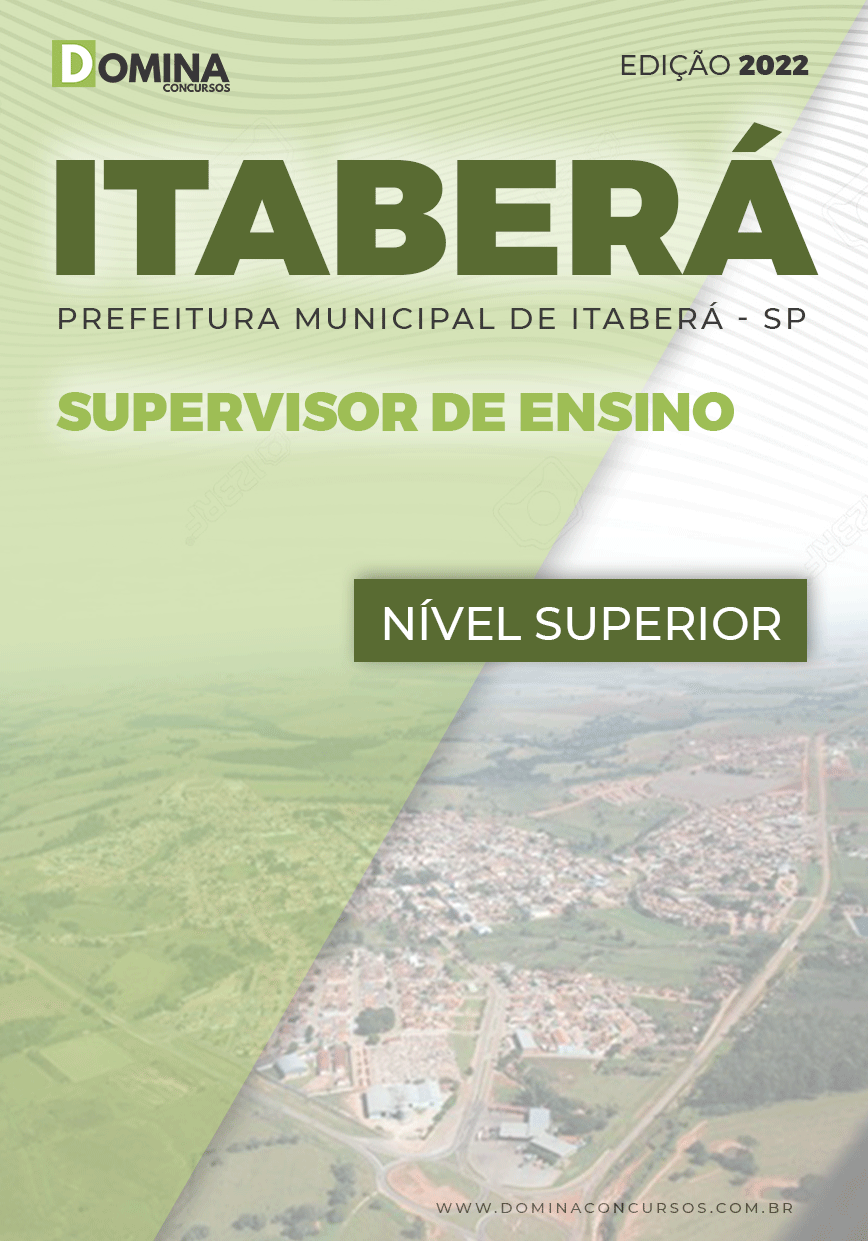 Apostila Concurso Pref Itaberá SP 2022 Supervisor Ensino
