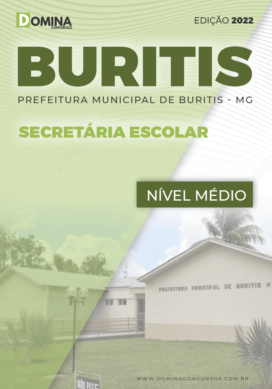 Apostila Digital Pref Buritis MG 2022 Secretária Escolar