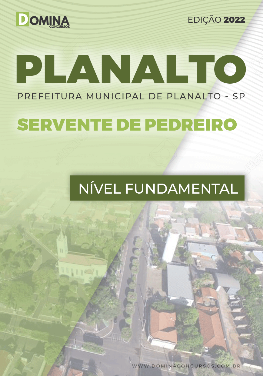 Apostila Concurso Pref Planalto SP 2022 Servente Pedreiro