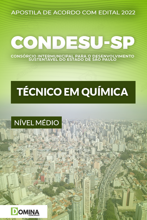 Apostila Concurso CONDESU SP 2022 Técnico Química