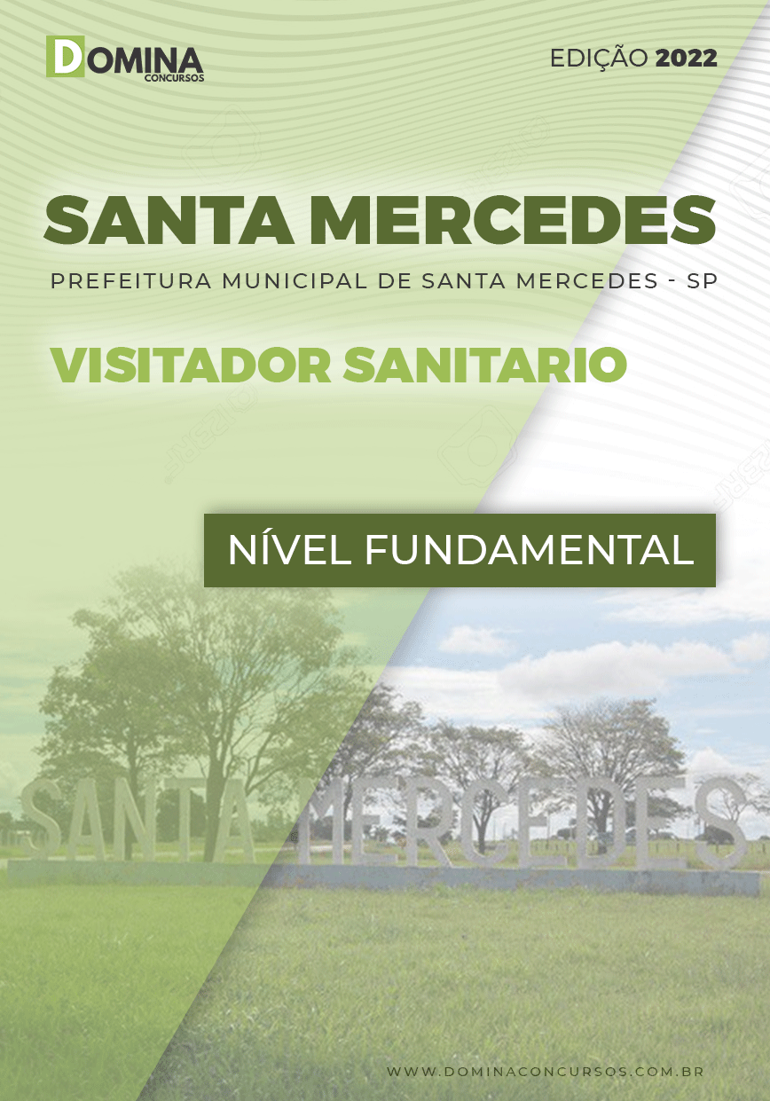Apostila Pref Santa Mercedes SP 2022 Visitador Sanitário