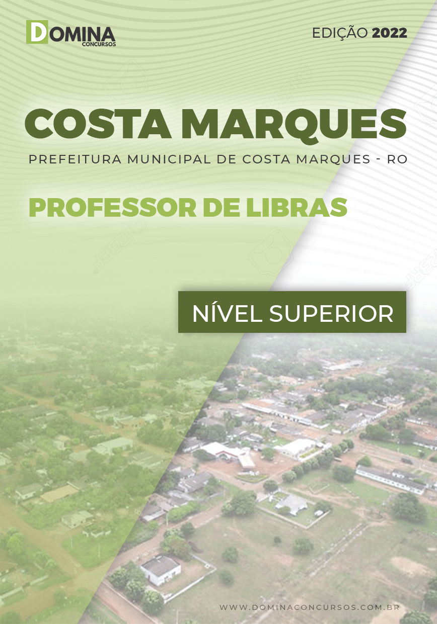Apostila Pref Costa Marques RO 2022 Professor Libras