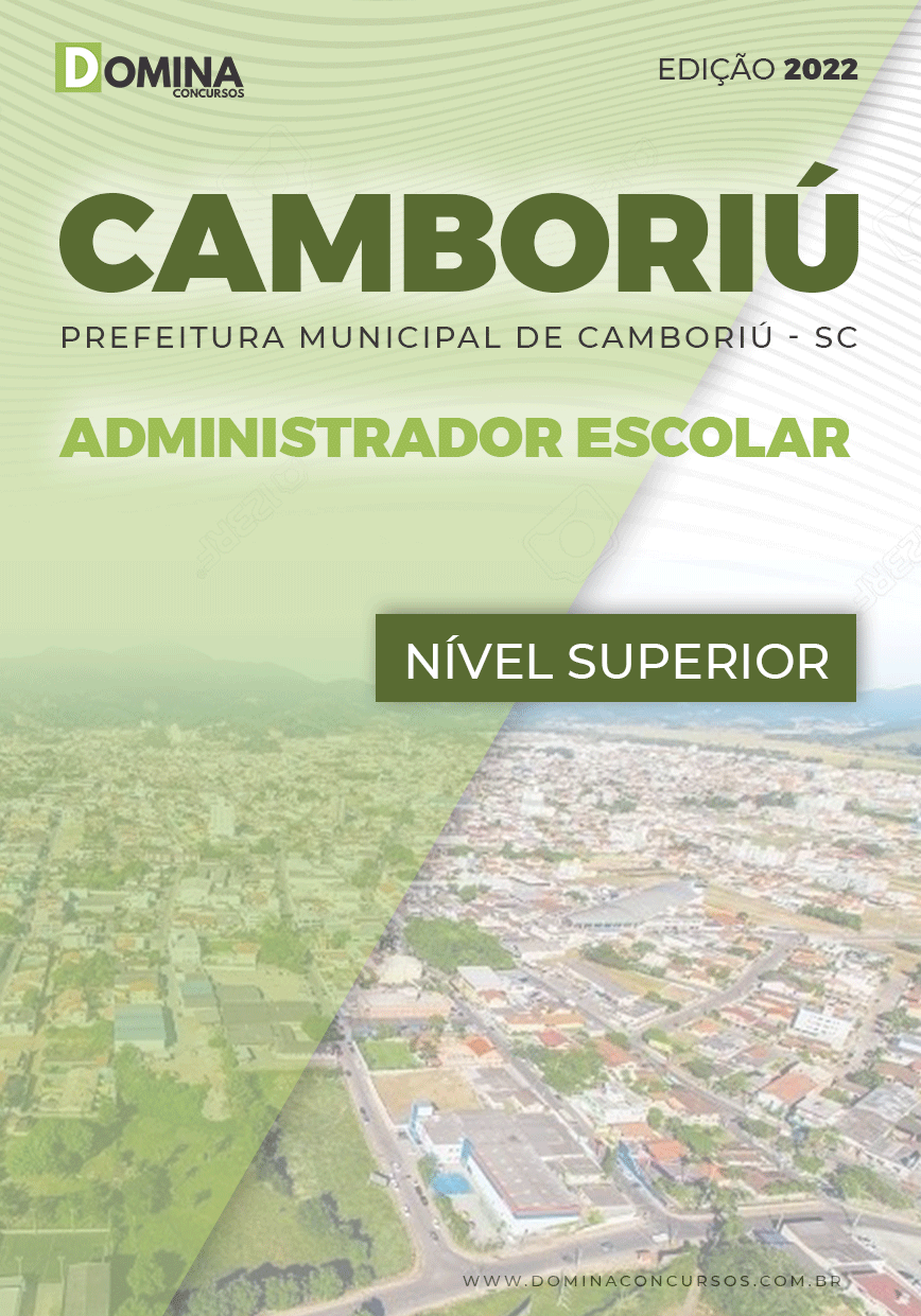 Apostila Pref Camboriú SC 2022 Administrador Escolar
