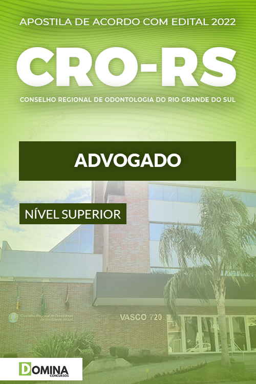 Apostila Digital Concurso CRO RS 2022 Advogado