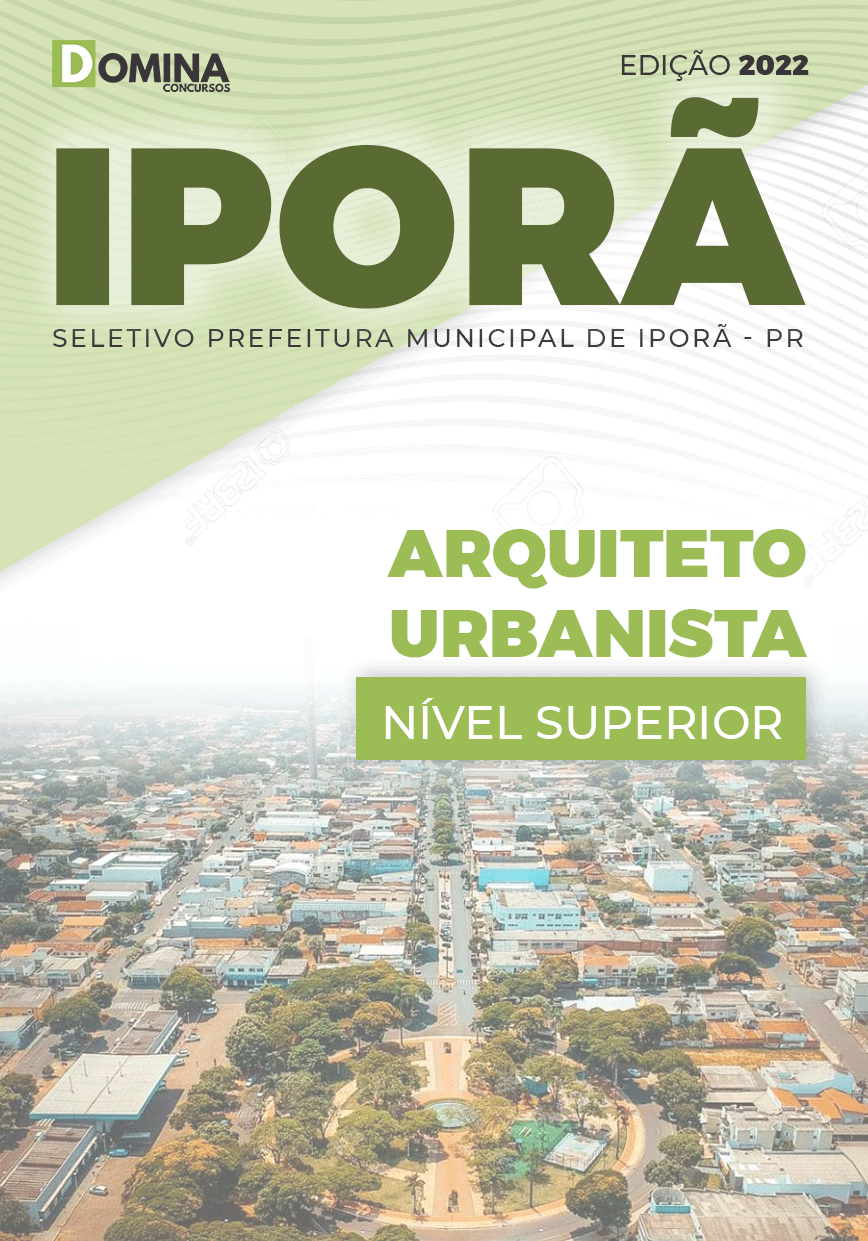 Apostila Digital Pref Iporã PR 2022 Arquiteto Urbanista