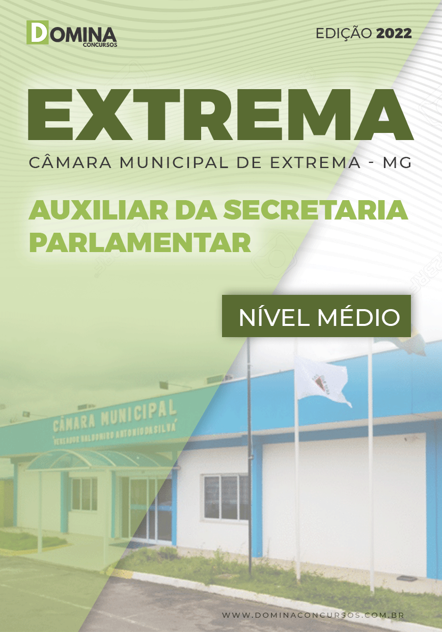 Apostila Câmara Extrema MG 2022 Auxiliar Secretário Parlamentar