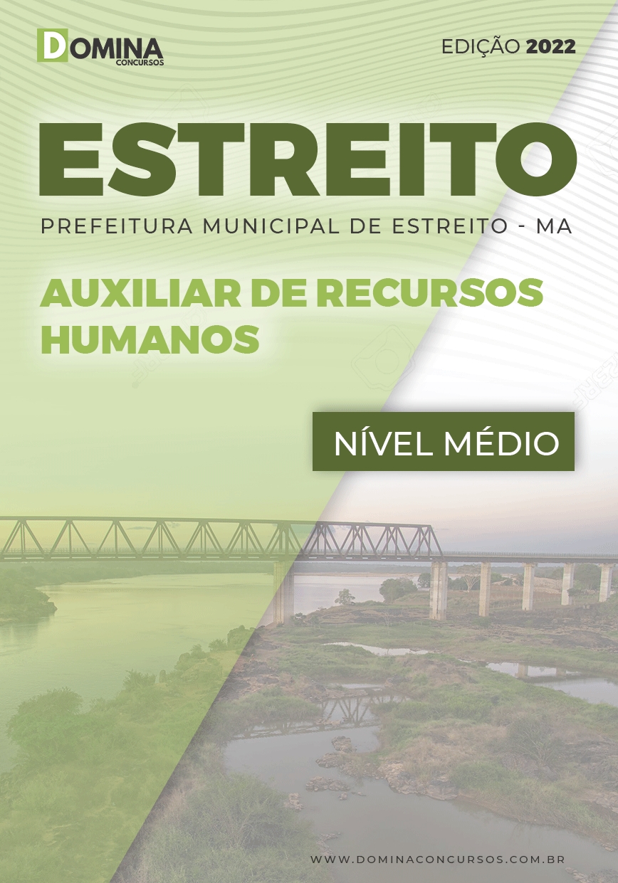 Apostila Concurso Pref Estreito MA 2022 Auxiliar Recursos Humanos