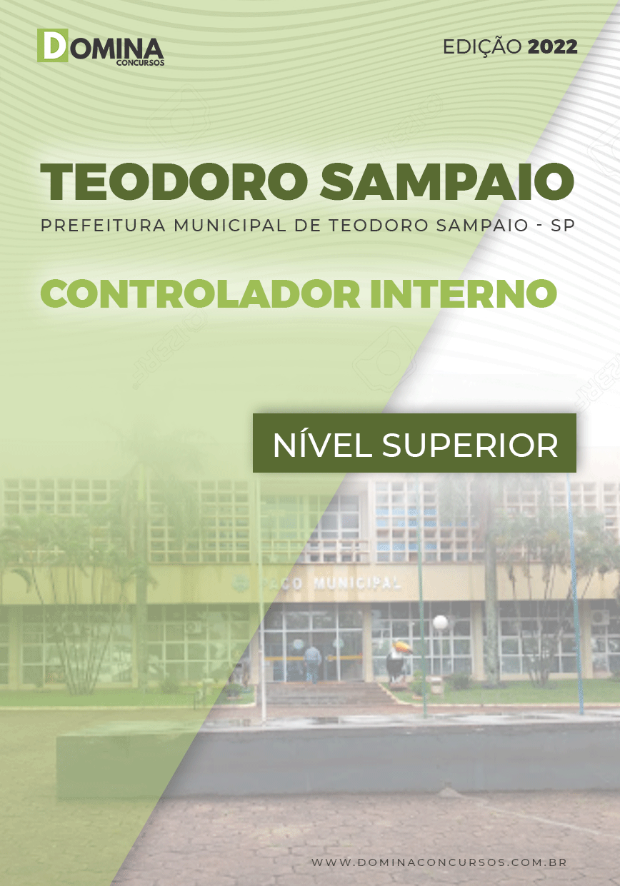 Apostila Pref Teodoro Sampaio SP 2022 Controlador Interno