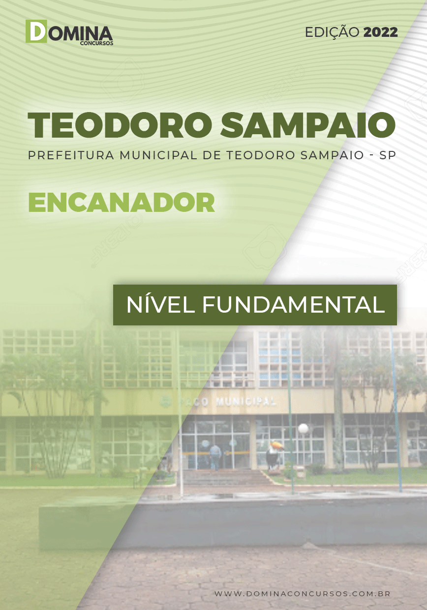 Apostila Digital Pref Teodoro Sampaio SP 2022 Encanador