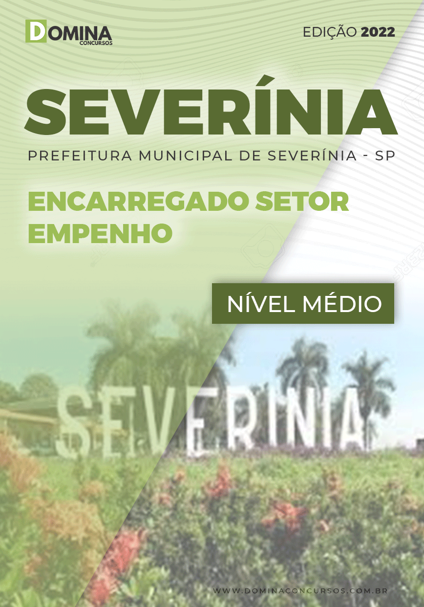 Apostila Pref Severínia SP 2022 Encarregado Setor Empenho