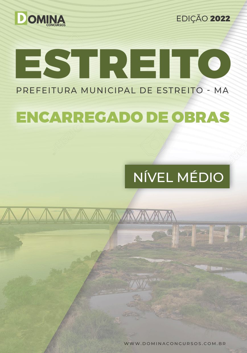 Apostila Digital Pref Estreito MA 2022 Encarregado Obras