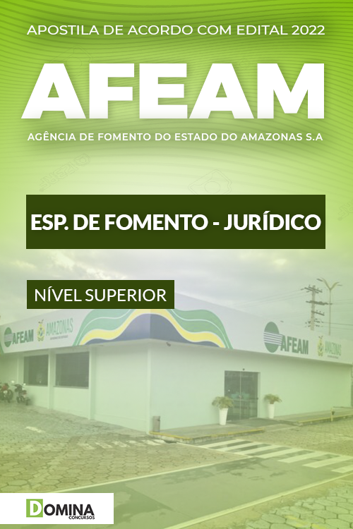 Apostila AFEAM 2022 Especialista Fomento Jurídico