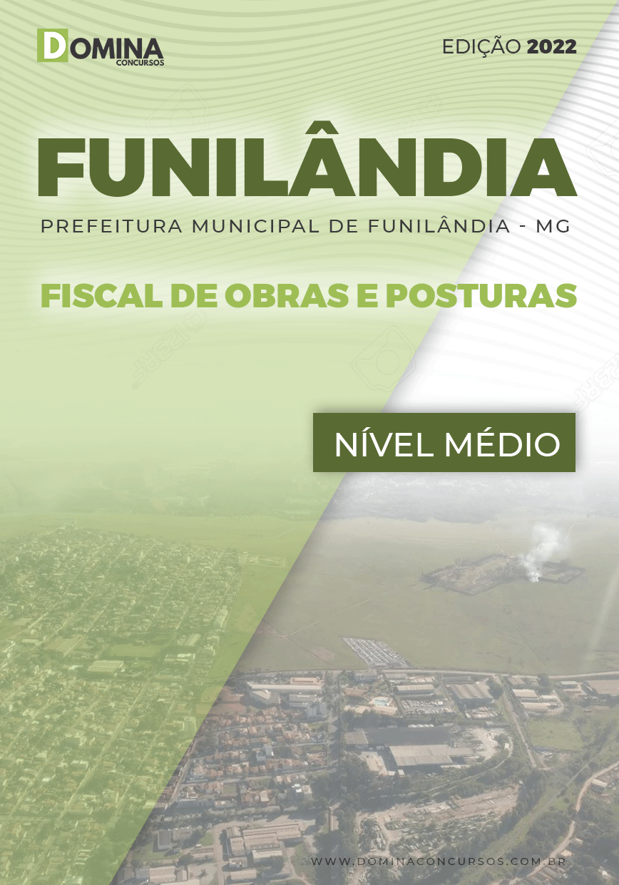 Apostila Pref Funilândia MG 2022 Fiscal Obras Posturas