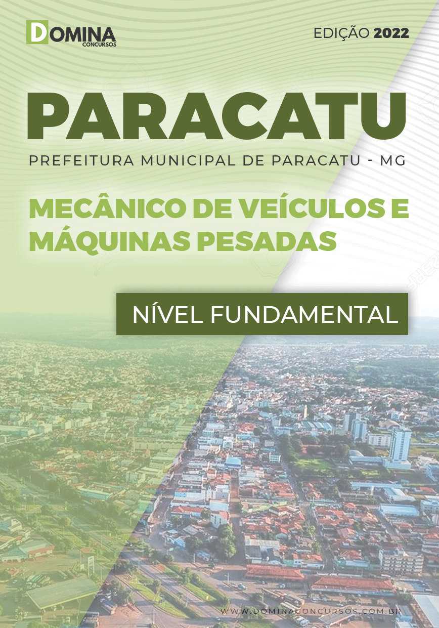 Apostila Pref Paracatu MG 2022 Mecânico Veículo Máquinas Pesados