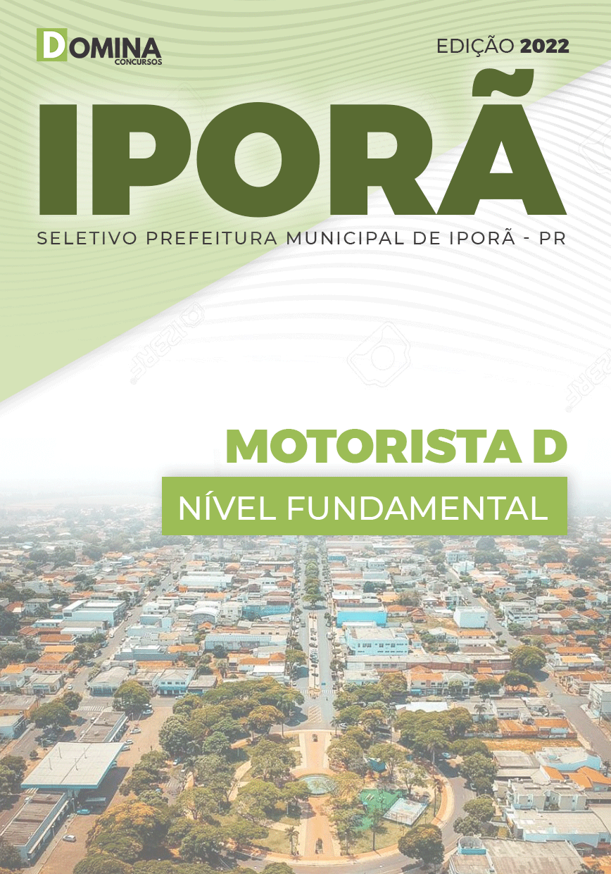 Apostila Digital Concurso Pref Iporã PR 2022 Motorista D