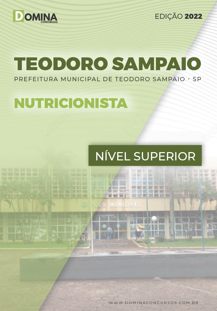 Apostila Pref Teodoro Sampaio SP 2022 Nutricionista